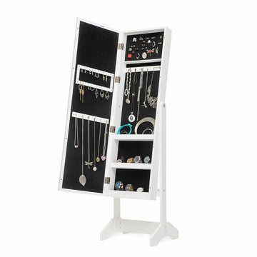 Standing Jewellery Mirror with LED Lights InnovaGoods White Wood Plastic (Refurbished A)
