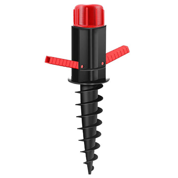 Marbueno Parasol Pincho Plástico Negro 37x6x6 cm Playa Jardín 10505
