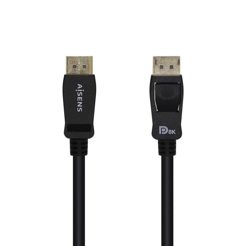 Aisens Cable DisplayPort Certificado V1.4 8K@60HZ - DP/M-dp/M - 1M - Black