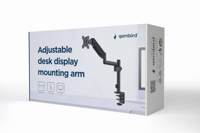 Gembird MA-DA1P-01 Adjustable Desk Display Mounting Arm 17-32 Up To 9KG — image 1