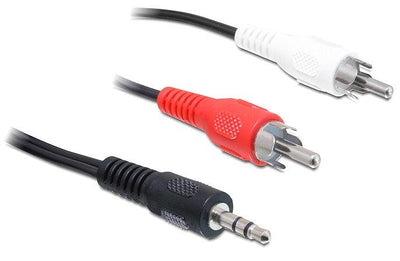 Delock Cable Audio Jack 3,5MM Stereo Male a 2 Rca Male 3 Metres — image 1