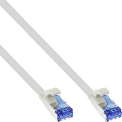 Inline Network Cable Flat , U/FTP, CAT.6A, Tpe Libre Halógenos, White 0,25M — image 1