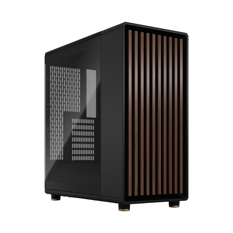 PC Case Fractal Box North Black Carbon Glass Tempered Dark Tint FD-C-NOR1C-02