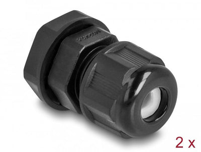Delock Ex Prensaestopas M12 Black 2 Pieces — image 1