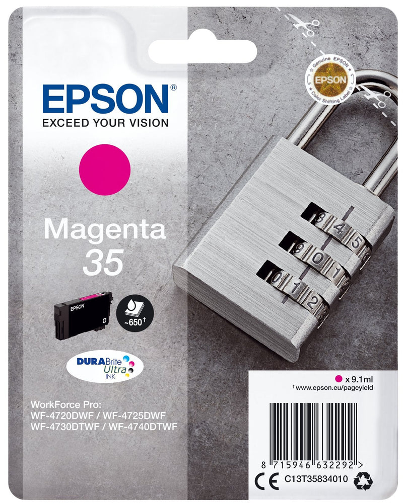 Epson Ink Magenta Workforce Sx 35 Durabrite Ultra Ink