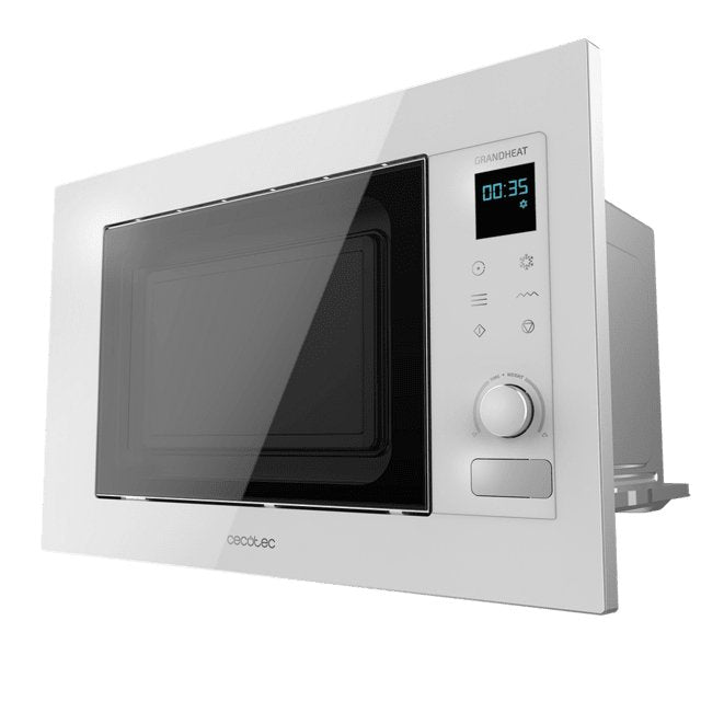 Cecotec Grandheat 2090 Built-in Touch White Microwave Encastrable With Grill 21L 1200W - Temporizador Up To 60