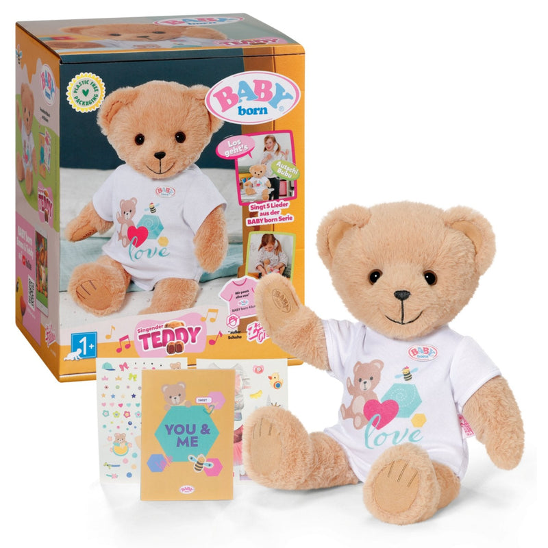Zapf Creation Baby Born® Singing Teddy German Plush Toy 837962