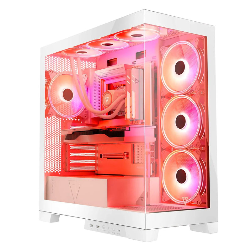 Modecom PC Case Volcano Space Apex ARGB Midi USB 3.0 X 2 Cype-c White