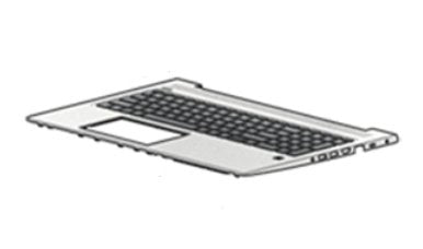 HP L45091-071 Refacción Laptop Housing Inferior With Keyboard — image 1