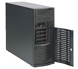 Supermicro Chasis Black SC733 Mid Tower With PSU Platinum 668W