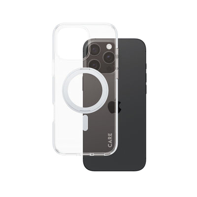 Panzerglass Care™ By ® Case Transparent W. Silver Kickstand & Magsafe Iphone 16 Pro Max. Case For Apple - Ipho — image 1