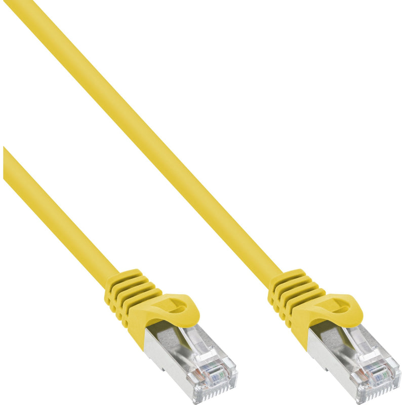 Inline Network Cable F/UTP CAT.5E Yellow 0,3M