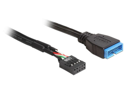Delock 83776 Adapter Board Pinheader 19PIN - 8PIN M/H 0.45M — image 1