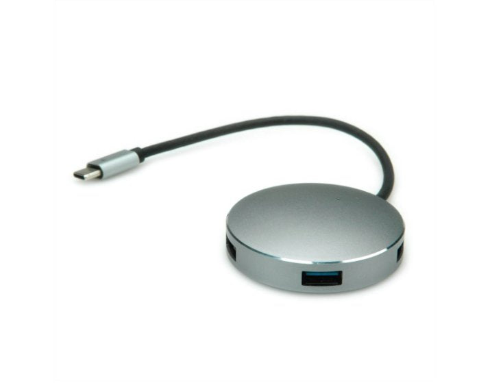 Roline USB 3.2 Gen 1 Hub, Round 4VÍAS, Type-c Cable Connection