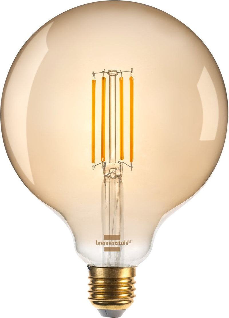 Brennenstuhl Connect Wi-Fi Filament LED Lampe Globe E27, 470LM, 4,9W