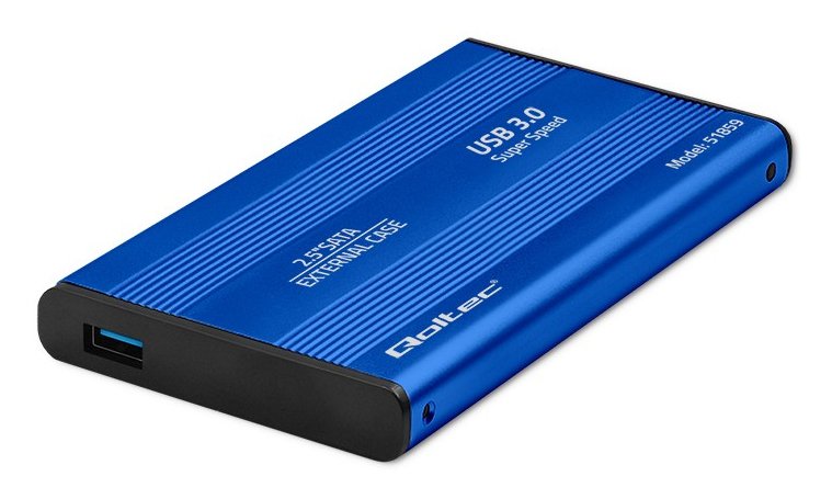 Qoltec External Enclosure 2.5 SATA3 HDD / SSD USB 3.0 Blue