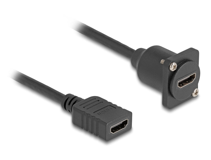 Delock D Type HDMI Cable Connector Female a Female Black 20CM