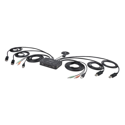 Switch Cable KVM 2 Ports Cpnt 2 Monitores DisplayPort — image 1