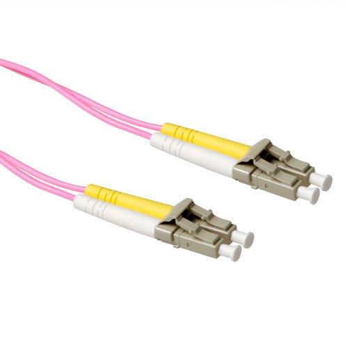 10 Meter Lszh Multimode 50 125 OM4 Fiber Patch Cable Duplex With Lc Connectors