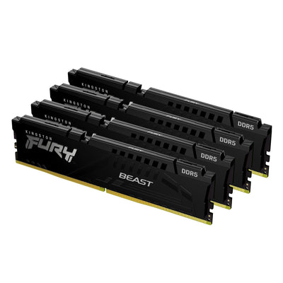 Kingston Memory Fury Beast 64GB 4X16GB 5200MT S DDR5 CL40 Black Xmp KF552C40BBK4-64 — image 1