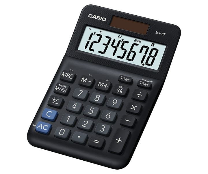 Casio Calculator MS-8F Black