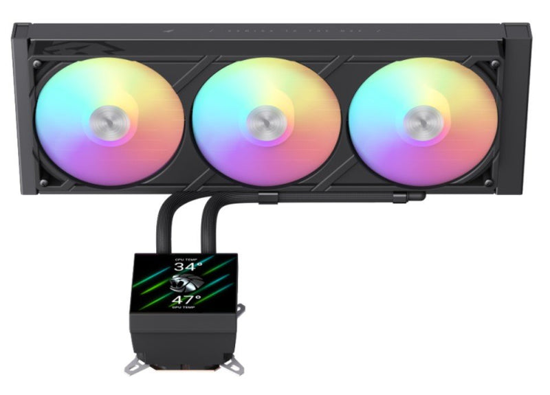 Gamemax CPU Liquid Cooler Glacier 360 LCD Black