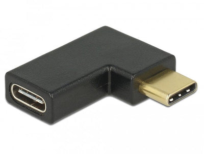 Delock Adapter USB 3.1 Gen 2 USB Type-c Male USB Type-c Female Angular — image 1