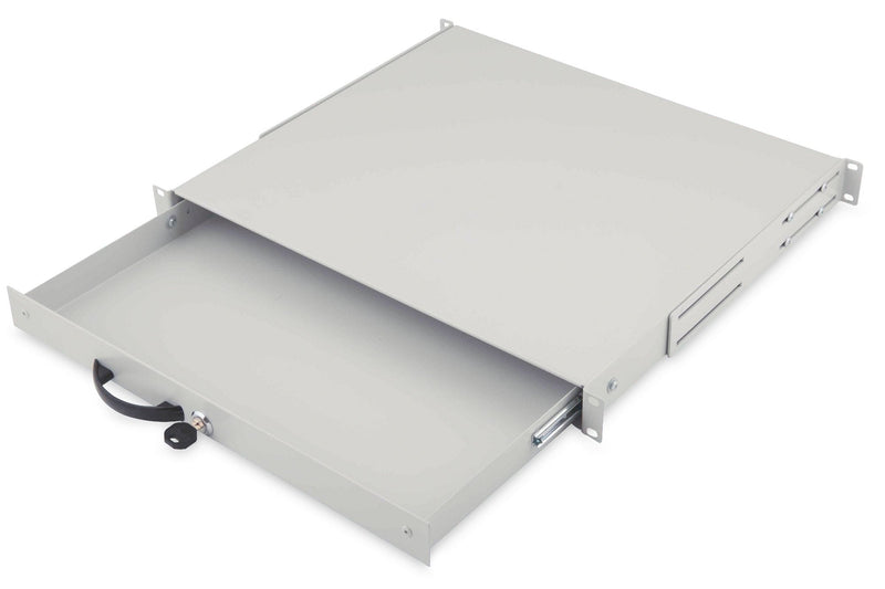 Digitus Drawer 1U 483MM Grey With Lock