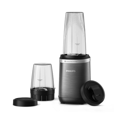 Philips HR2766 00 Blender 1000W, Cortador (300ML), Glass (1,2 L) With Cover Tecnología Problend Plus, Black Me — image 1