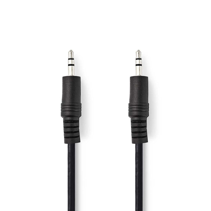 Nedis Stereo-audiokabel 3.5MM Connector Male 3.5MM Connector Male - Vernickelt 1.00M Round Black Box