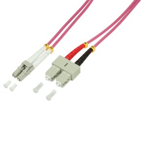 Logilink Lwl Network Cable OM4 Lc Sc 5,0M Duplex — image 1