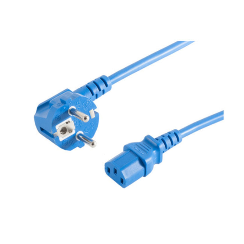 S-conn 09-05181 Cable Transmisión Blue 1,8M CEE7/7 C13 Acoplador