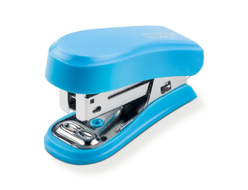 Novus Mini Stapler Compacta - Up To 12 Hojas - Grapado Cerrado And Abierto - Includes 320 Staples - Colour Blu