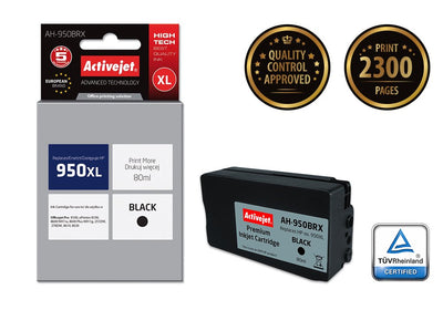 Activejet Ink Ah-950BRX (reemplazo HP 950XL CN045AE - Premium - 80ML - Black — image 1