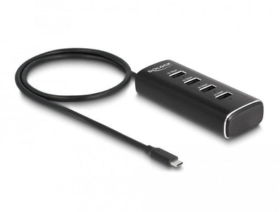 Delock 64233 USB 10Gbps 4 Ports With Connector USB Type-c™ Cable 60CM And Switch Cada Port — image 1