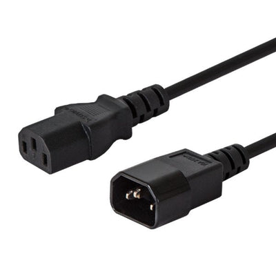 Savio Cable CL-99 IEC 320 C14 M - C13 F 1,20M Black — image 1