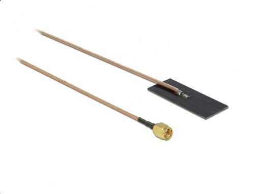 Delock WLAN 802.11 AC Ax a H B G N Antenna Sma Connector Male 0.5-1.2DBI RG-178 1M Pcb Intern Assembly Adhesiv — image 1