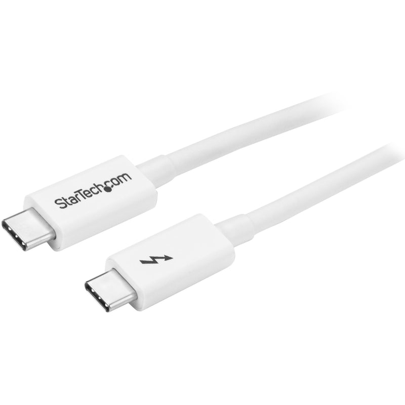 Cable 1M Thunderbolt 3 USB-C Cabl Blanco Compatible DisplayPort