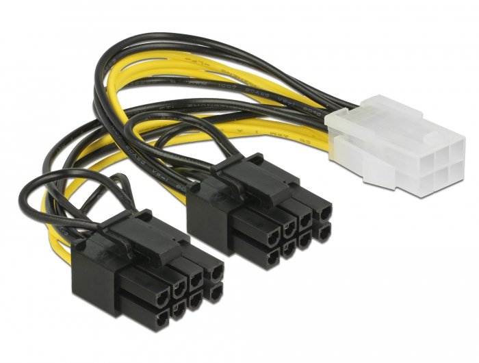 Delock 85452 Cable Power Pci Expres 0,15M