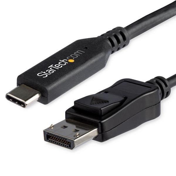 StarTech.com CDP2DP146B Adapter Cable Vídeo 1,8M USB Type-c DisplayPort Black