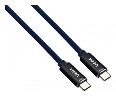 Helos Cable Connection USB4, 40Gbps 240W, Type-c Premium Connector Male 2,0M, Black — image 1