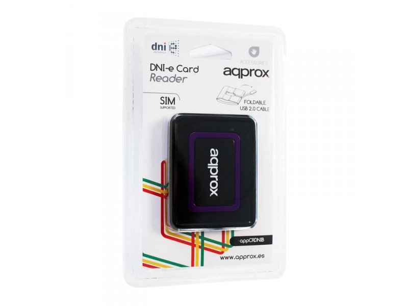 Approx Card Reader External Dni And Smart Cards Appcrdnib Compatible With Cards SIM 7 Ranuras S. Or. Windows U