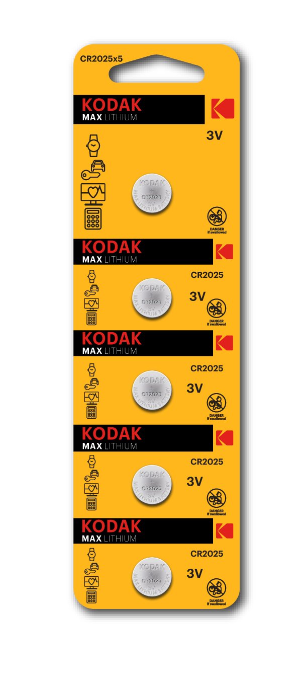 Kodak Pack Cinco Batteries Button/ Litio Ultra 2025 Perforado