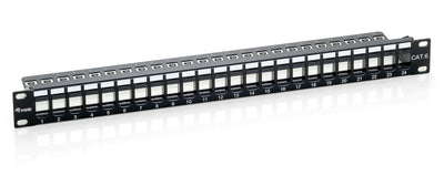 Equip Patch Panel Vacio CAT.6 24 Ports Keystone 1U — image 1
