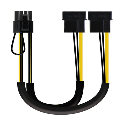 Nanocable Cable Power Graphics Card 2X Molex 4PIN Male a Pci- And Molex 6 + 2PIN Male 0.20M — image 1