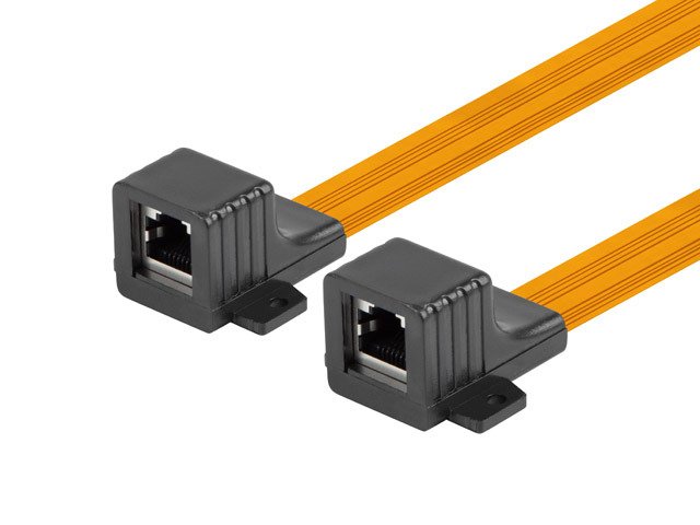 Lanberg Adapter RJ45 Cable Window Slim 17CM