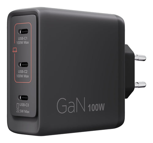 Lenovo 100W GaN 3 Ports USB-C Triple AC Adapter — image 1