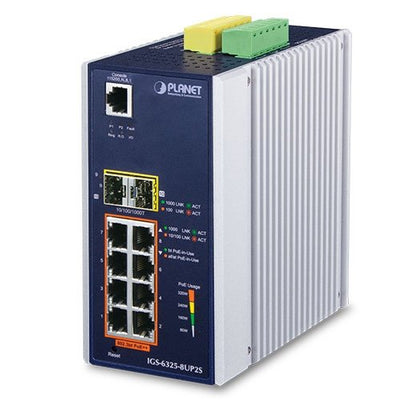 Planet IGS-6325-8UP2S Switch Gestionado L3 Gigabit Ethernet (10/100/1000) Energía Sobre Ethernet (PoE) Alumini — image 1