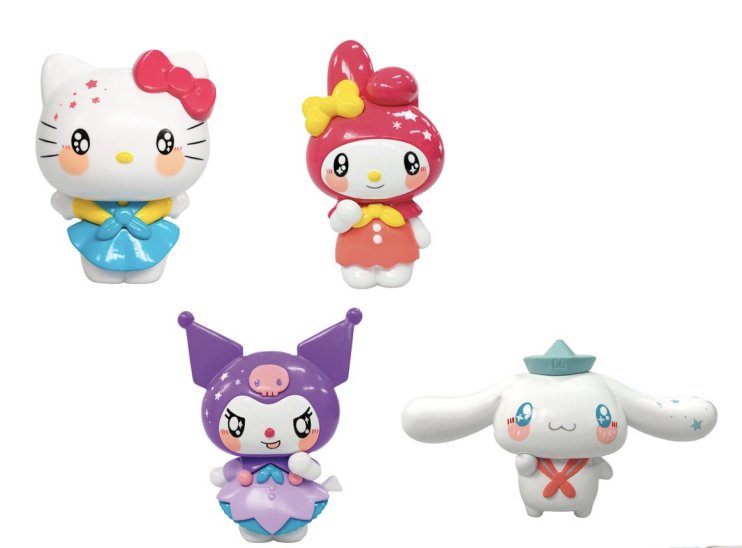Blíster 4 Figuras Hello Kitty Friends