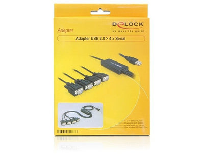 Delock 61887 Adapter USB Cable 2.0 RS-232 Black — image 1